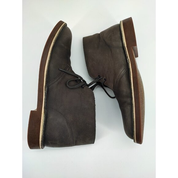 Clarks Men\'s Bushacre 2 Chukka Brown Leather Boots Size 13M US